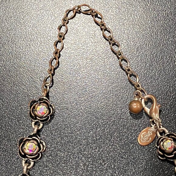 Premier Designs Aurora Borealis Whimsigoth Fairy Grunge Bling Glass Necklace 18" - Picture 4 of 6